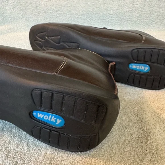 WOLKY Brown Leather Ladies Boots - Picture 12 of 13